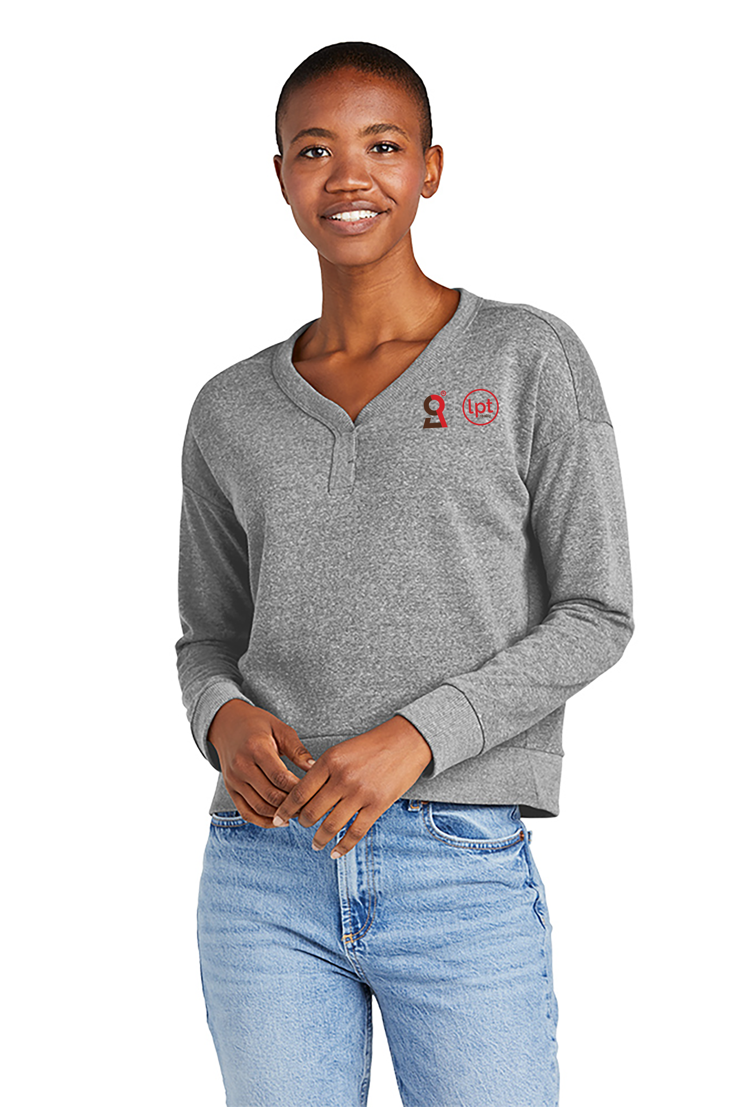 District Women’s Perfect Tri Fleece V-Neck Sweatshirt