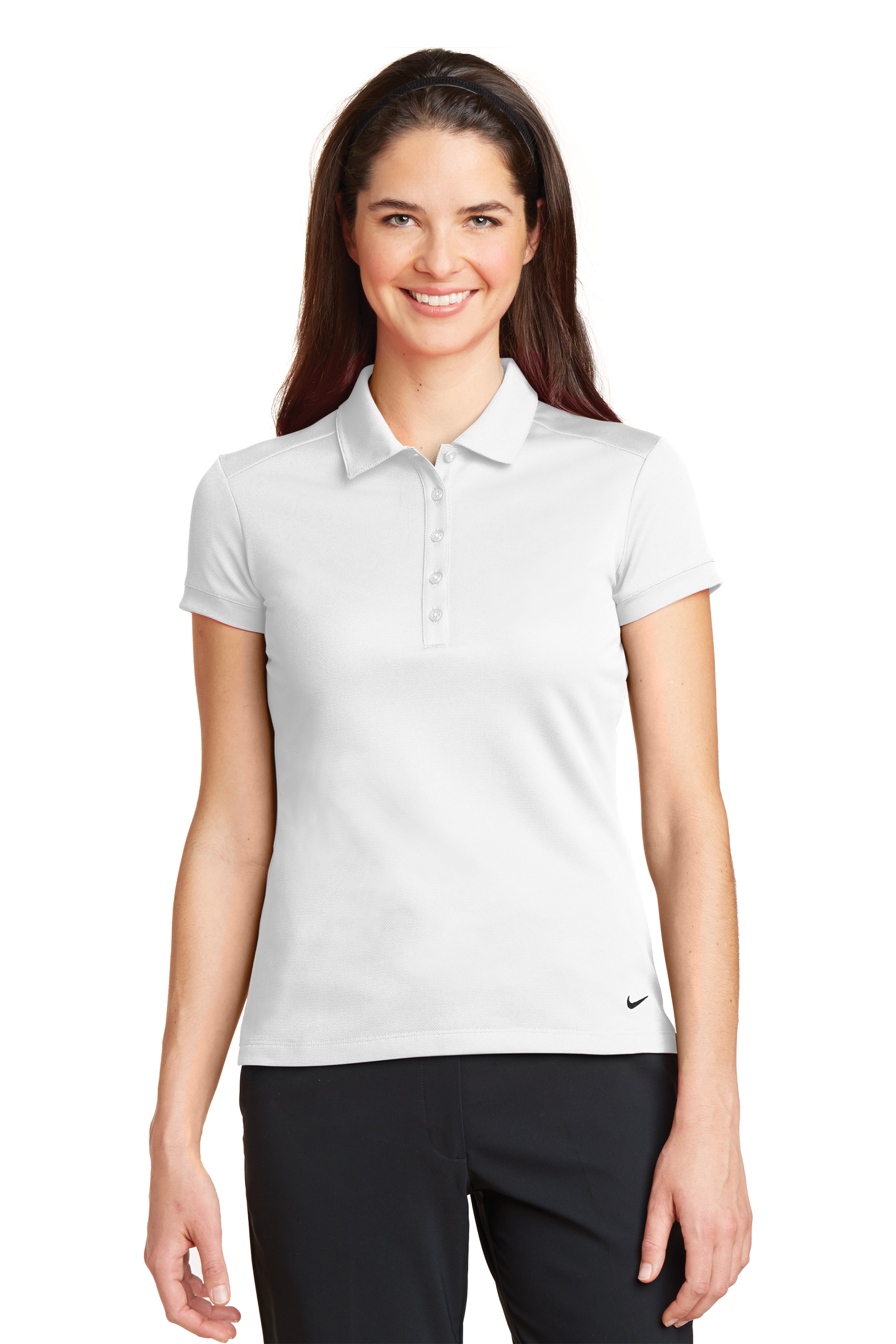 Nike Ladies Dri-Fit Solid Icon Pique Modern Fit Polo