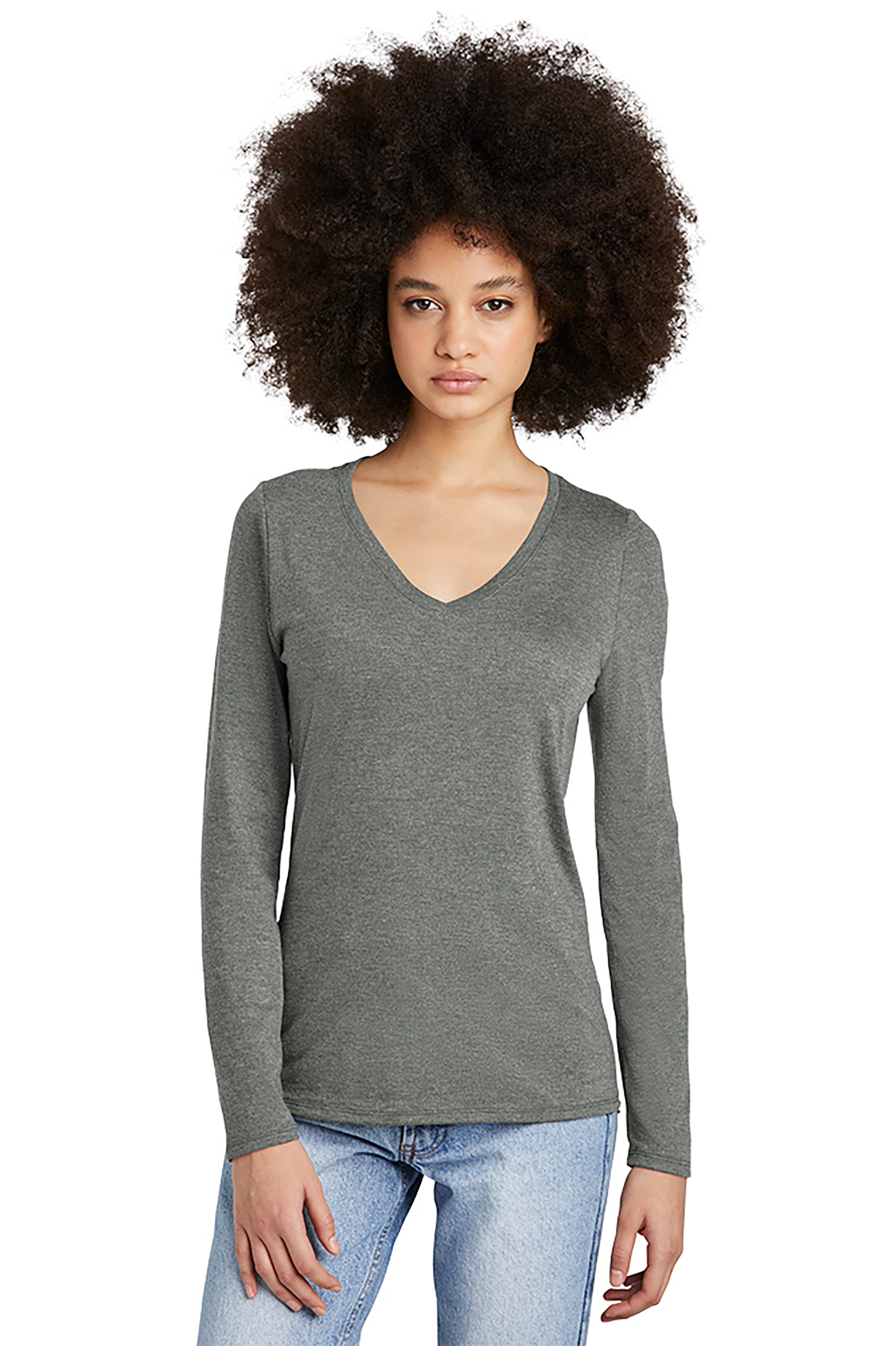 District Women’s Perfect Tri Long Sleeve V-Neck Tee