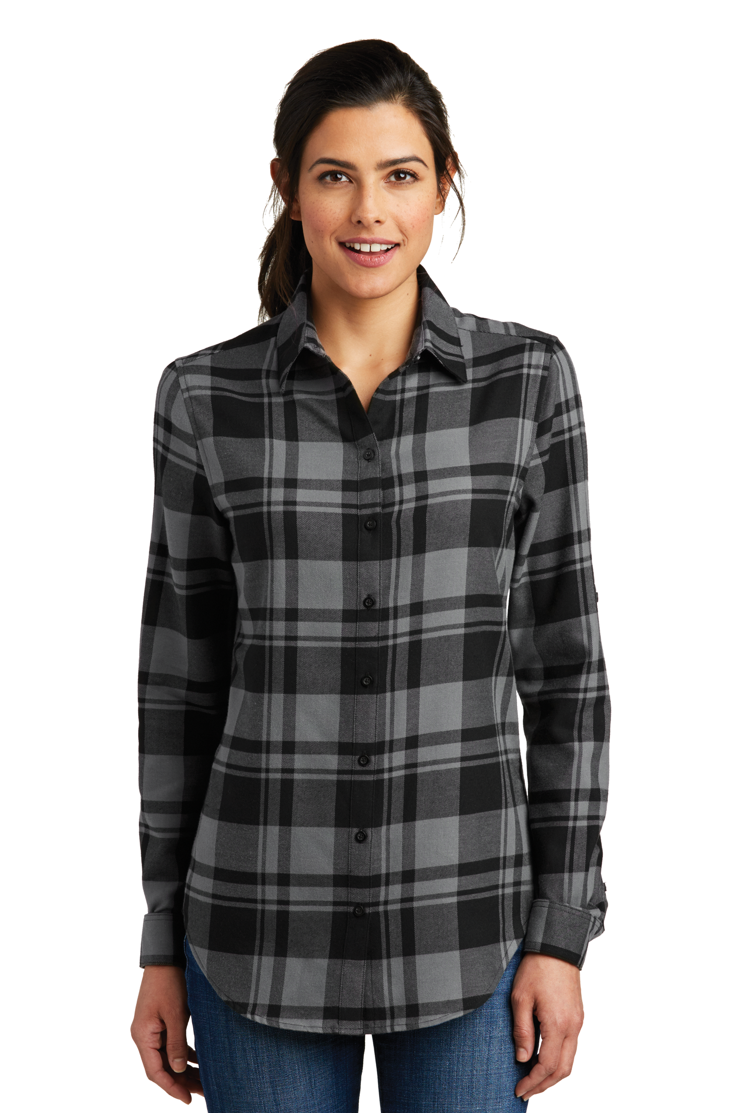 Port Authority Ladies Plaid Flannel Shirt