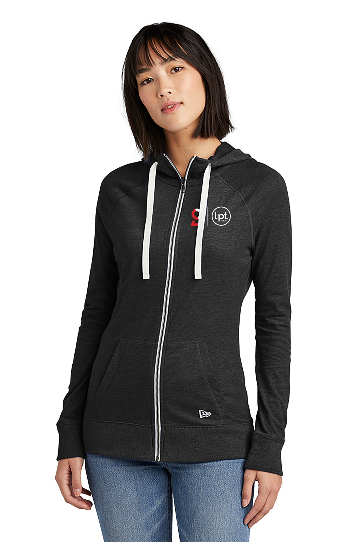 New Era Ladies Sueded Cotton Blend Full-Zip Hoodie