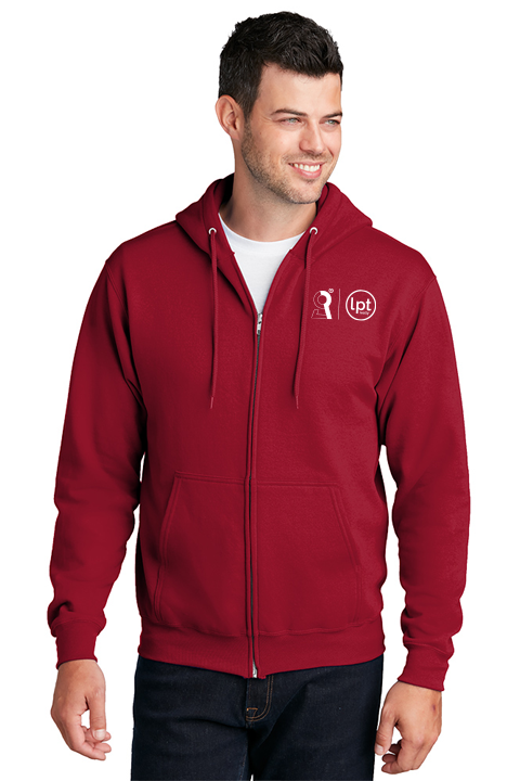 Port and Company Core Fleece Full-Zip Hooded Sweatshirt