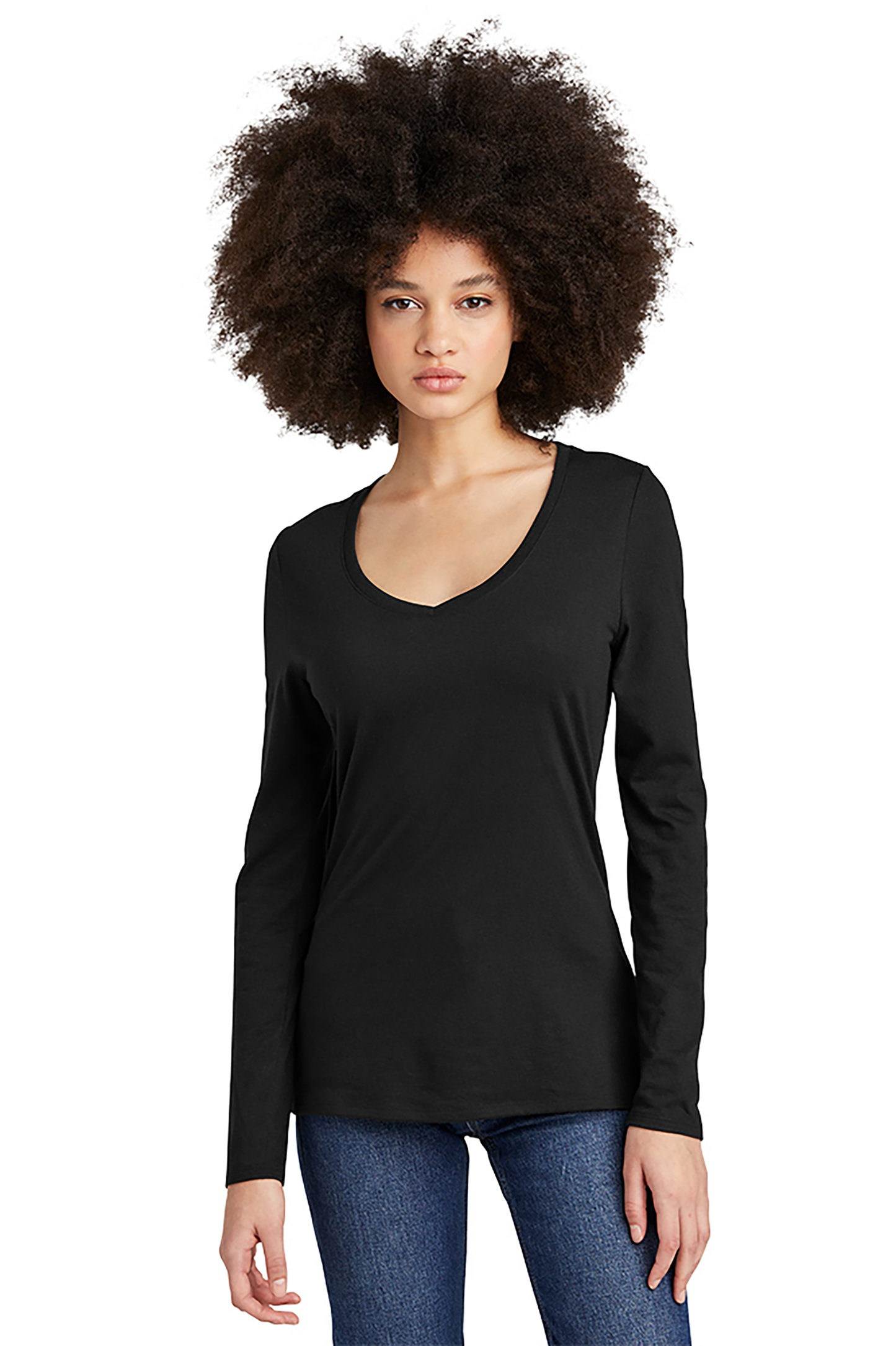 District Women’s Perfect Tri Long Sleeve V-Neck Tee