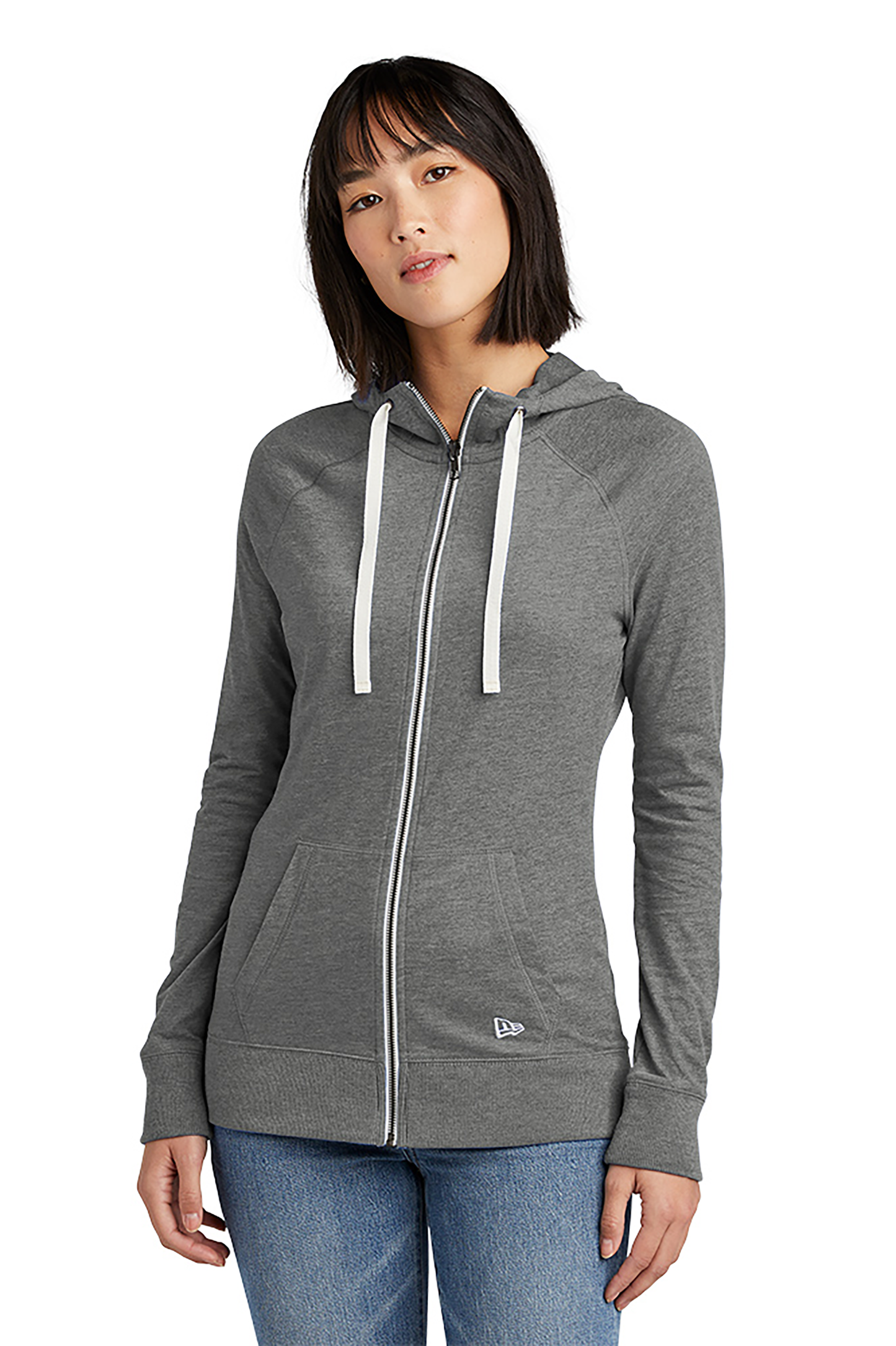New Era Ladies Sueded Cotton Blend Full-Zip Hoodie