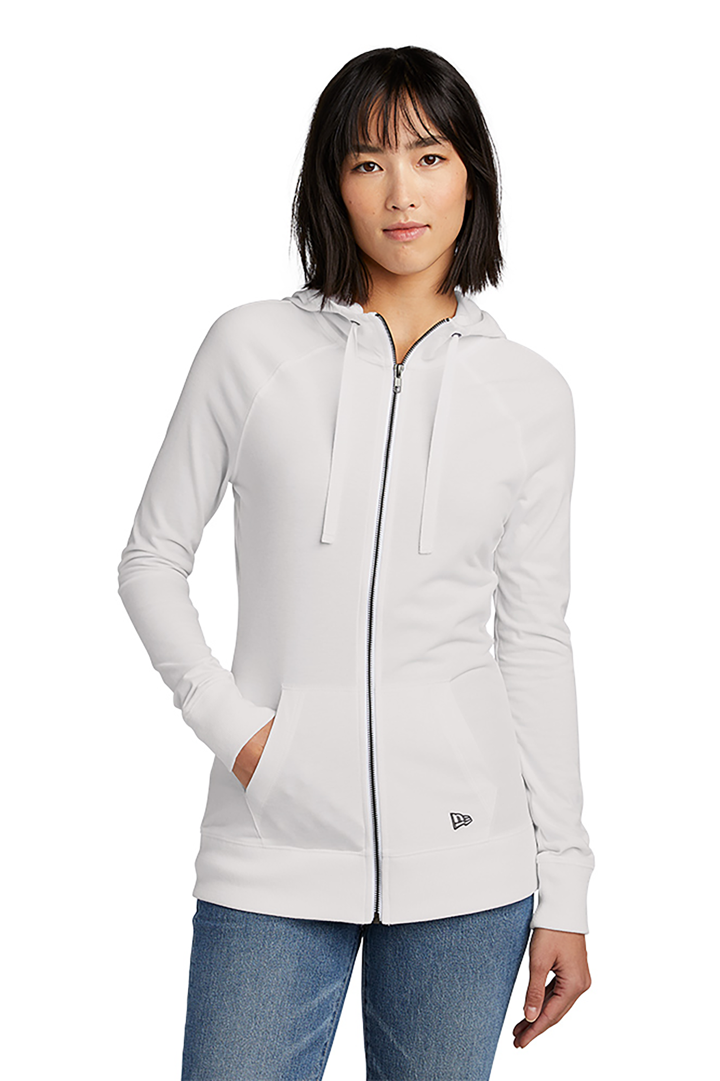 New Era Ladies Sueded Cotton Blend Full-Zip Hoodie