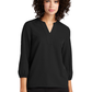 Mercer+Mettle Women's Stretch Crepe 3/4-Sleeve Blouse
