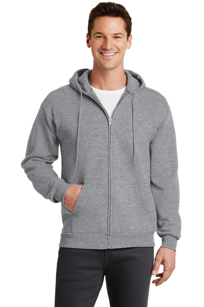 Port and Company Core Fleece Full-Zip Hooded Sweatshirt